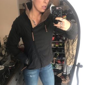 NWOT NAKETANO Black full zip Jacket